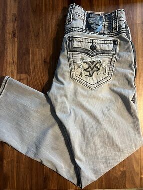 Rock Revival Igor Straight Jeans Mens 34